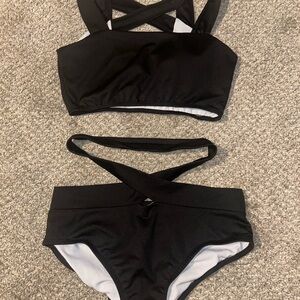 Source Unknown Black Bikini Set